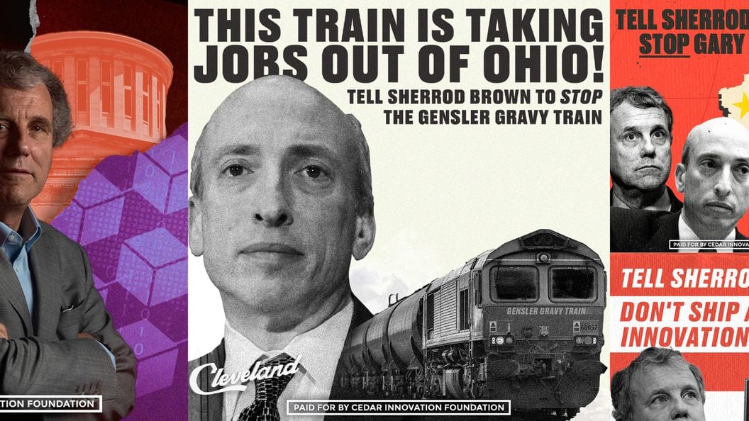 Anonymous Crypto Interests Bombard Key Senator Sherrod Brown With Political Ads