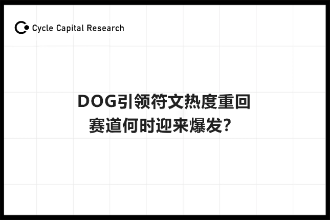 Cycle Capital：DOG引领符文热度重回，赛道何时迎来爆发？