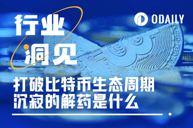 链上凉凉，带比特币生态走出低谷期的解药会是什么？