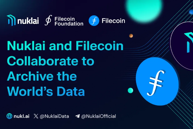 Nuklai和Filecoin基金会合作存储全球数据，以情境化数据本体赋能AI