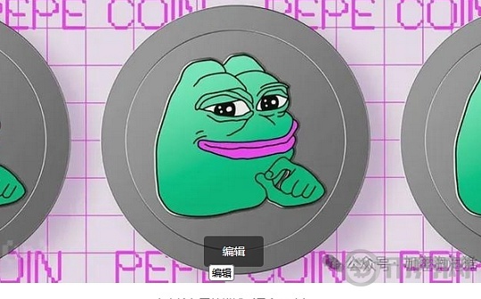 目前 PEPE在市值排行榜上位居第三 落后于狗狗币DOGE和柴犬币SHIB