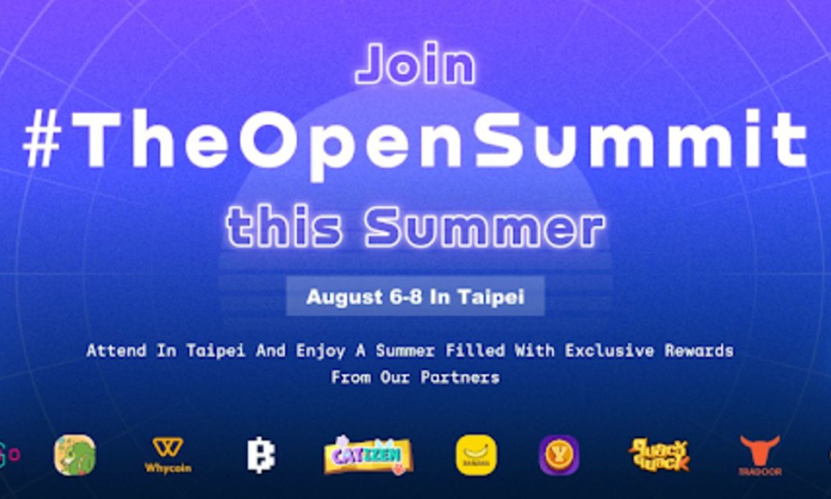 开放峰会将改变亚洲Web3格局，成为今年夏天最大的TON活动