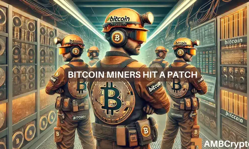 比特币哈希率随着收益下降而攀升：比特币矿工陷入困境？