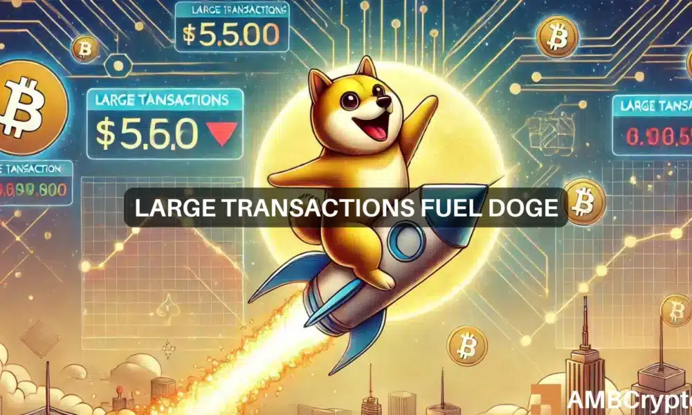 狗狗币的大额交易激增35%：DOGE的下一步是什么？
