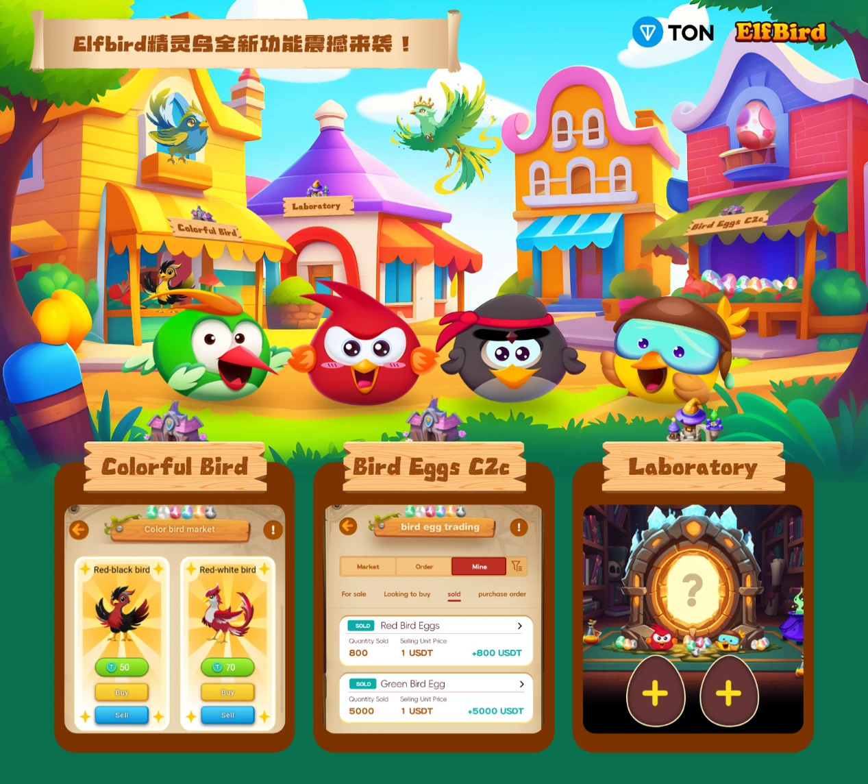 颠覆TG传统游戏,Elfbird精灵鸟推出开创性新玩法