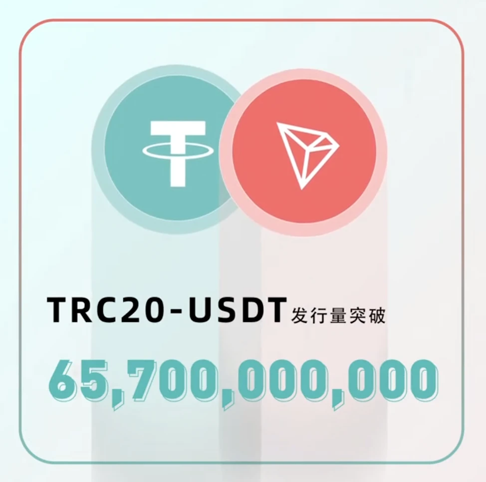 数据突破 | TRC20-USDT发行量突破657亿枚,创历史新高