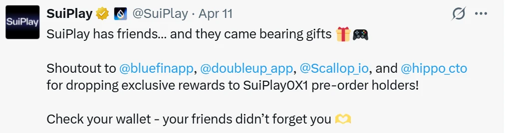 SuiPlay空投启动，Saga造富效应能在2025年再现吗？