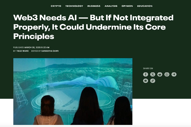 机遇还是隐忧？CertiK首席安全官剖析AI在Web3.0中的两面性