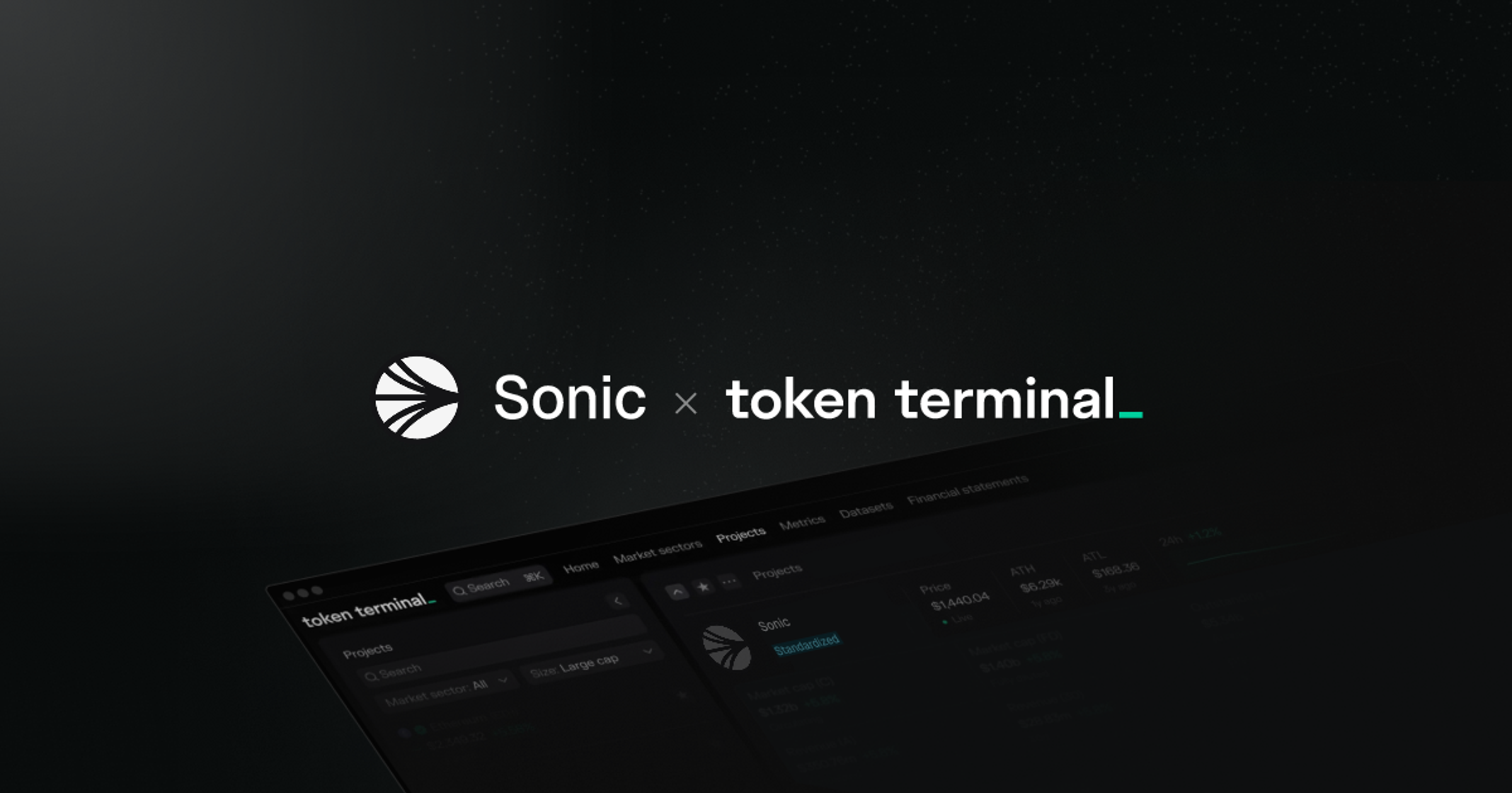 Sonic is live on Token Terminal