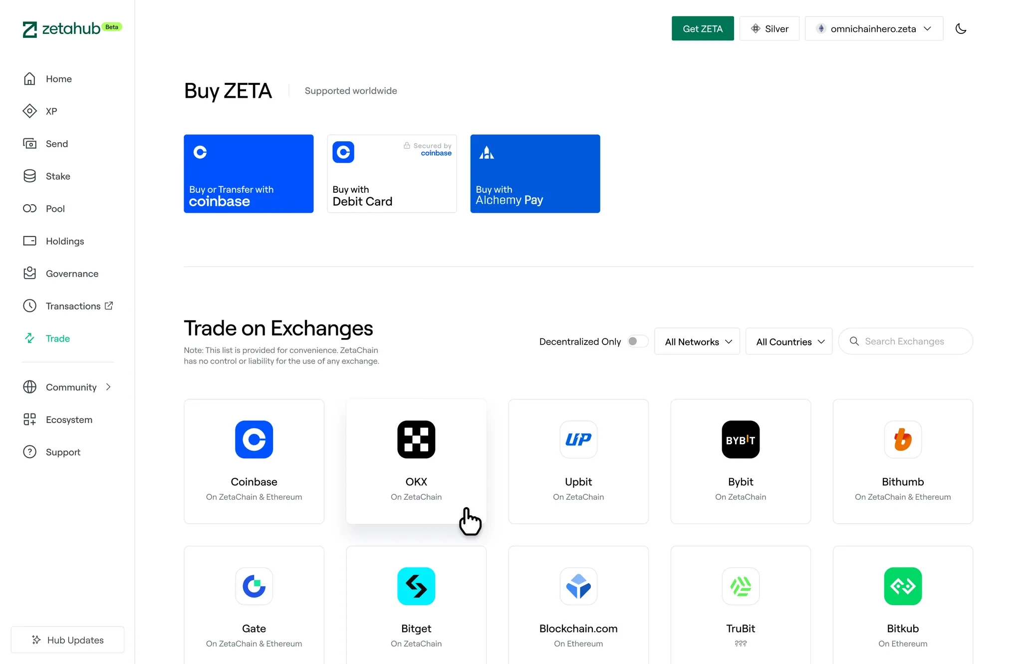 法币直达通用链 :Coinbase Onramp正式上线ZetaChain生态