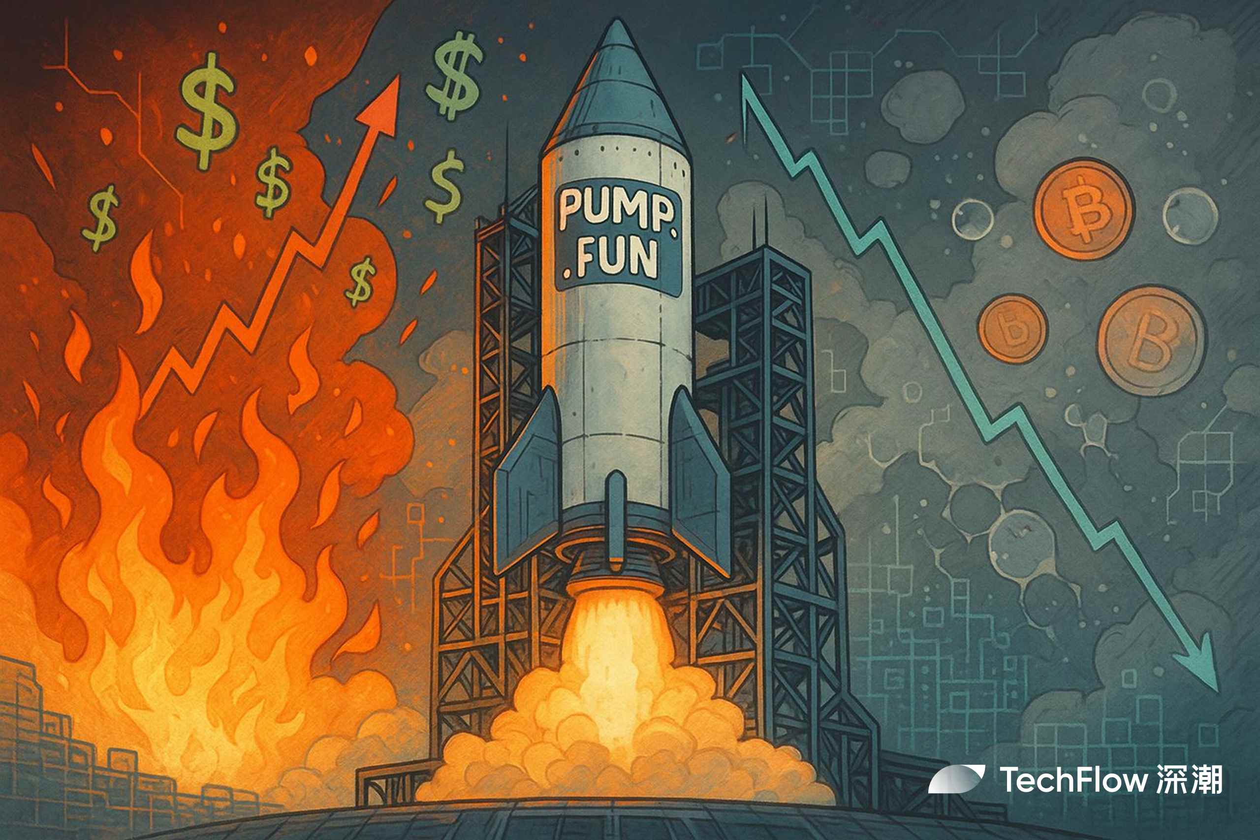 进击的 Pump.fun 40 亿估值发币，枯竭的市场却在等待救星