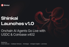 Shinkai Launches v1.0: Onchain AI Agents Go Live with USDC & Coinbase x402