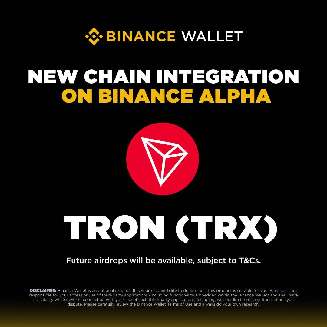 波场TRON生态新升级：NFT、PePe、SUNDOG登陆Binance Alpha，无缝接入Binance钱包激活生态循环 - 深潮