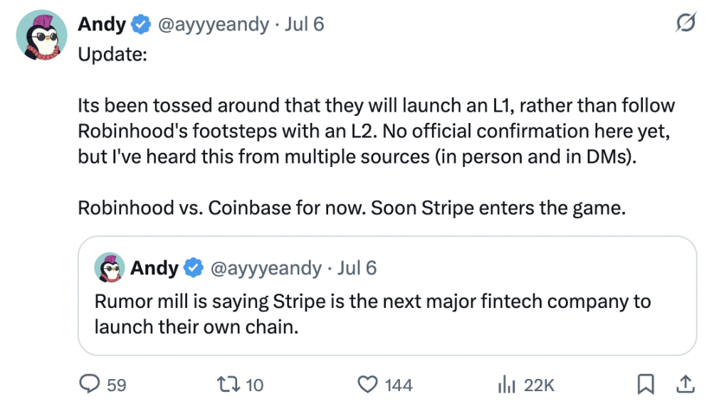 Stripe L1猜想:从支付巨头到区块链颠覆者,一场支付范式革命的预演?