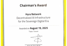 Hyra Network Wins Prestigious Chairman’s Award 2025 at WITSA Global AI Summit
