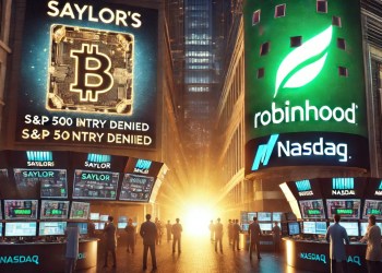 BREAKING: Saylor’s Strategy Misses S&P 500 Inclusion, Robinhood Takes Spotlight