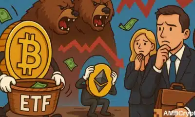 Ethereum and Bitcoin ETFs bleed $1.7B as investor nerves kick in – Why now?