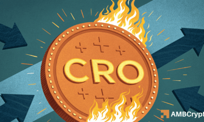 How CRO’s 183M token burn and outflows could drive price breakout