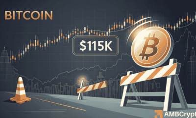 Bitcoin traders hedge into strength as $115K options wall caps rally