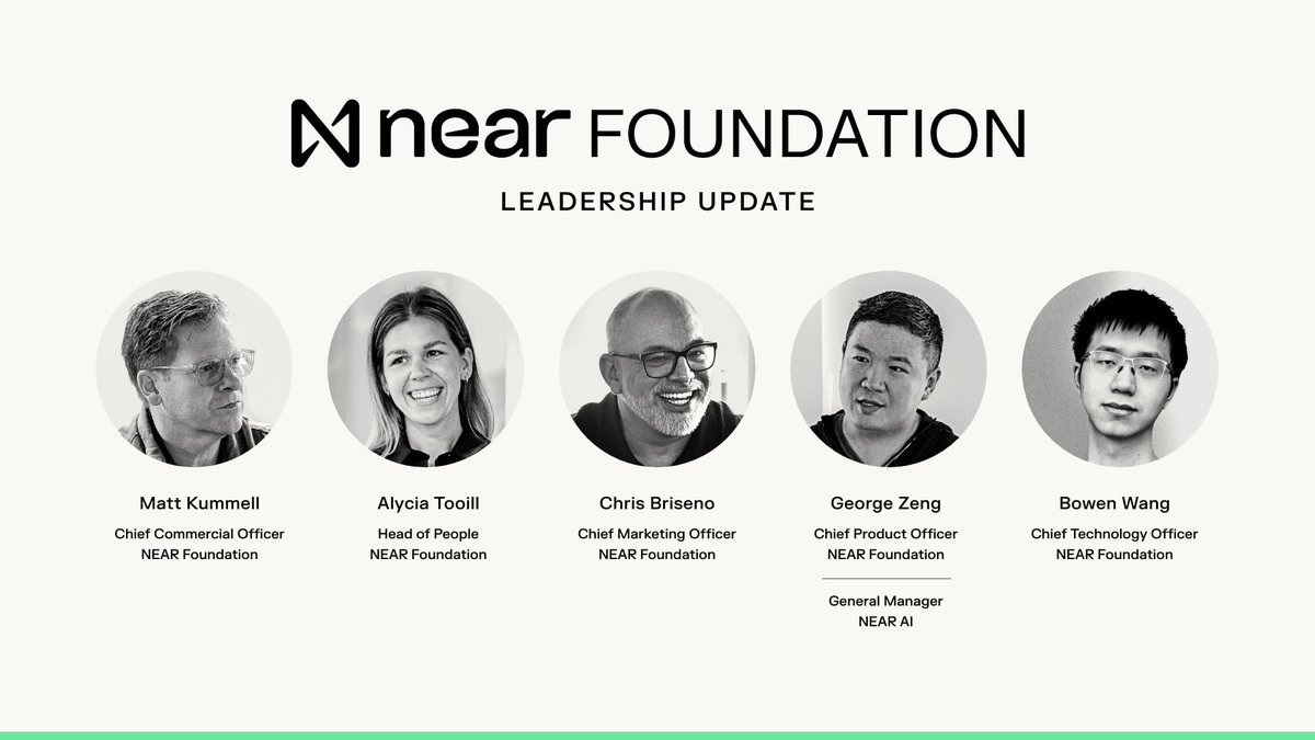 NEAR基金会任命“五虎将”:“用户拥有的AI”叙事能否破局?