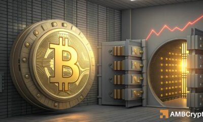 Bitcoin’s 6-year low in reserves sparks hope: Traders are torn between…
