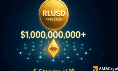 Ripple’s RLUSD stablecoin tops $1B on Ethereum as regulated demand accelerates