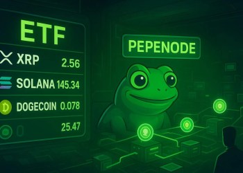 Franklin Templeton ETF Adds Dogecoin, XRP, Solana – Spotlight Turns to PEPENODE’s 10x Potential