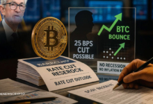 Bitcoin Surges 8% as Powell Eyes December Fed Rate Cut Push