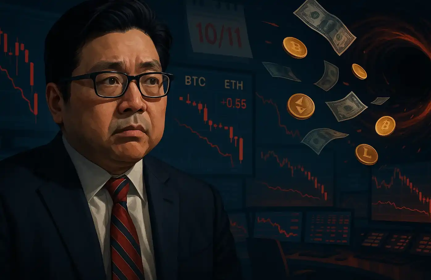 Tom Lee爆料：暴跌源于1011流动性枯竭，做市商抛售填补「财务黑洞」