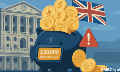 Bank of England caps individual stablecoin holdings at £20,000!
