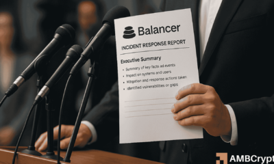 Balancer reveals $128M hack details: V2 rounding error triggers 58% TVL collapse
