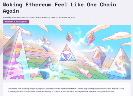 熊市疯狂 BUIDL？以太坊祭出 EIL：终结 L2“诸侯割据”的最后王牌