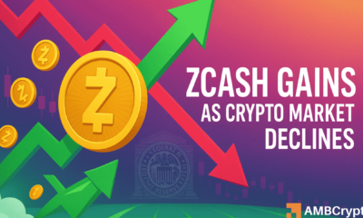 Zcash defies $230B crypto crash with 40% rally—But RSI warns of reversal risk