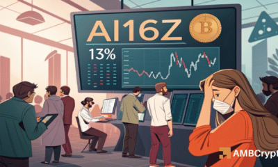 AI16Z jumps 13% amid whale buys, yet TVL dips to $1.48M – Why?