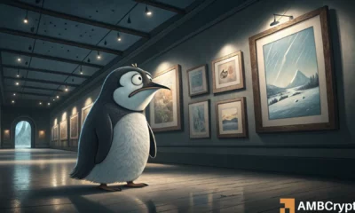 PENGU五个月内暴跌73%——为何跌势仍未结束