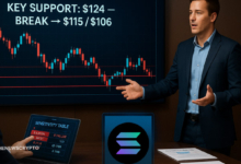 124美元支撑位至关重要，Solana（SOL）多头能否守住阵地？