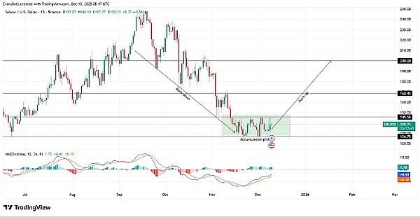 SOL 要逆袭？鲸鱼狂囤 20 万枚、空头被清算、145 美元成反转生死线