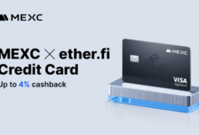 MEXC Partners With ether.fi To Launch the Enhanced Payment Card With up to 4% Cashback