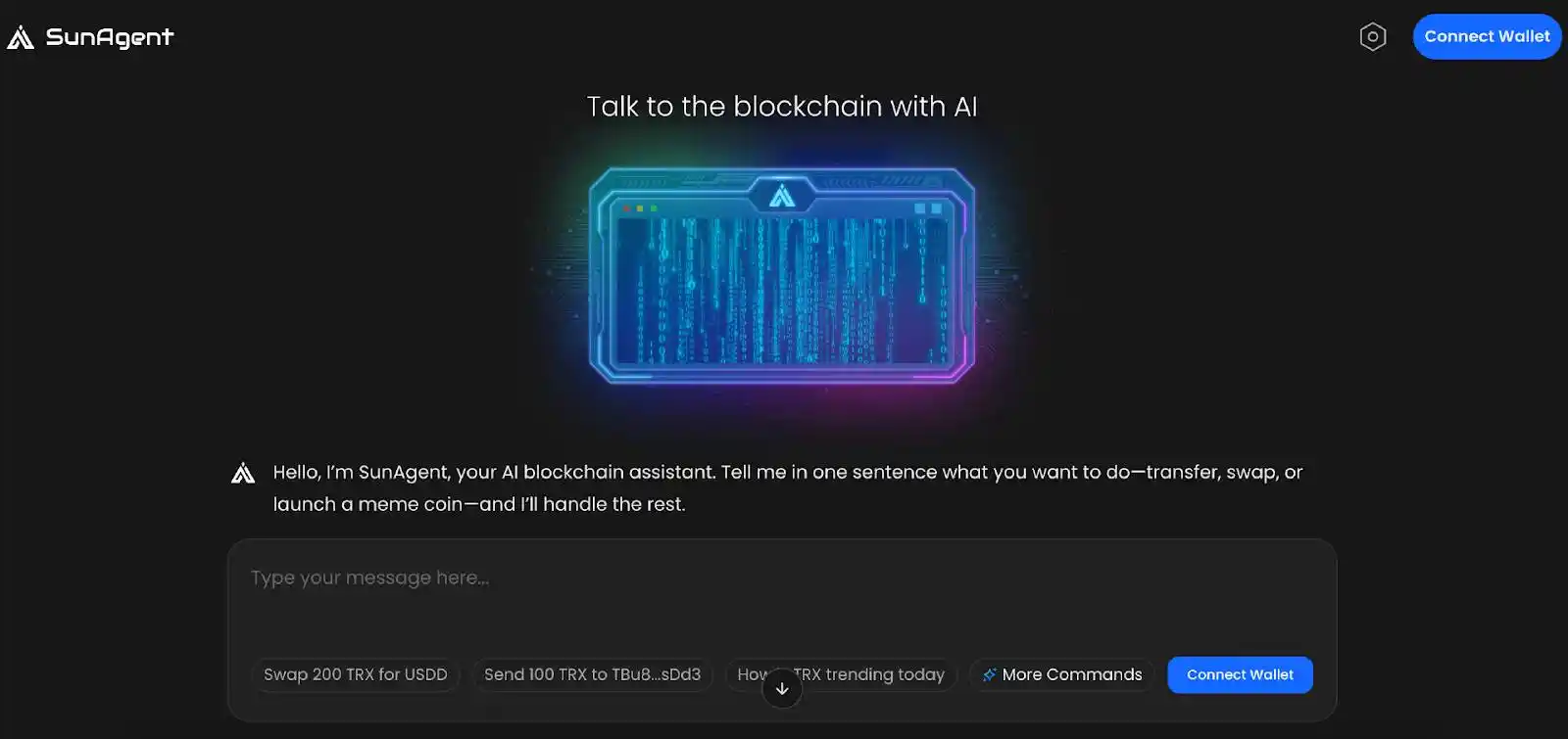 AI-Driven New Era: SunAgent Reshapes the New Paradigm of On-Chain Interactions on TRON with AI-Powered Intelligent Interaction Hub
