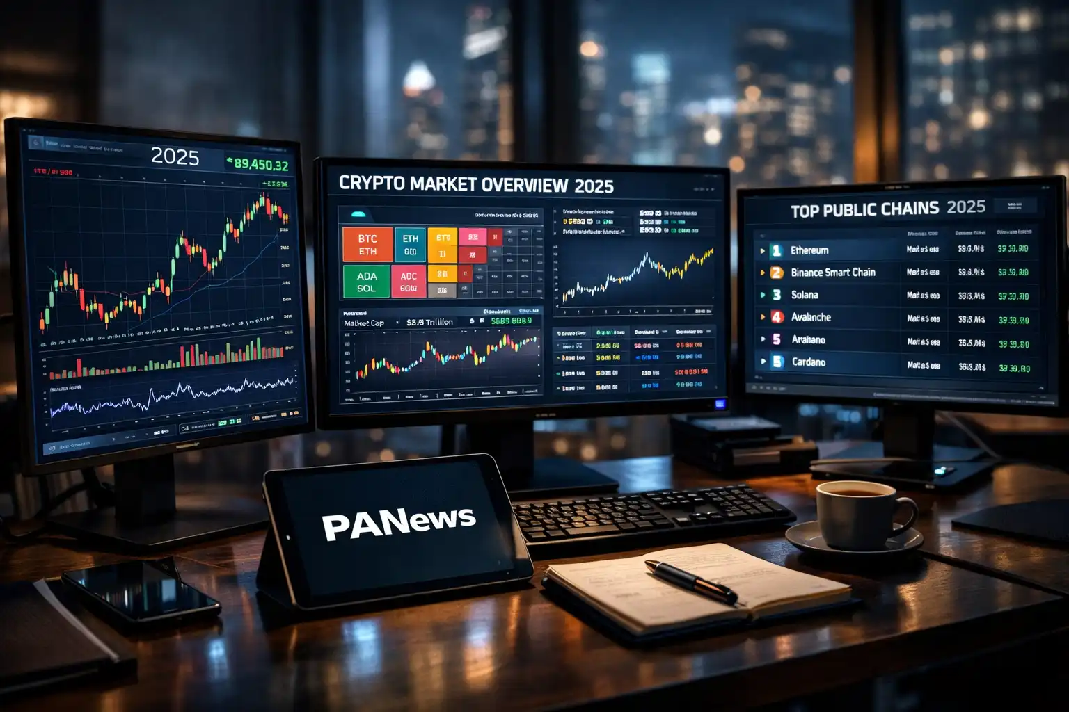PANews 2025 Public Chain Data Review: 'Naked Swimming' Moment, Who is Growing Against the Trend?