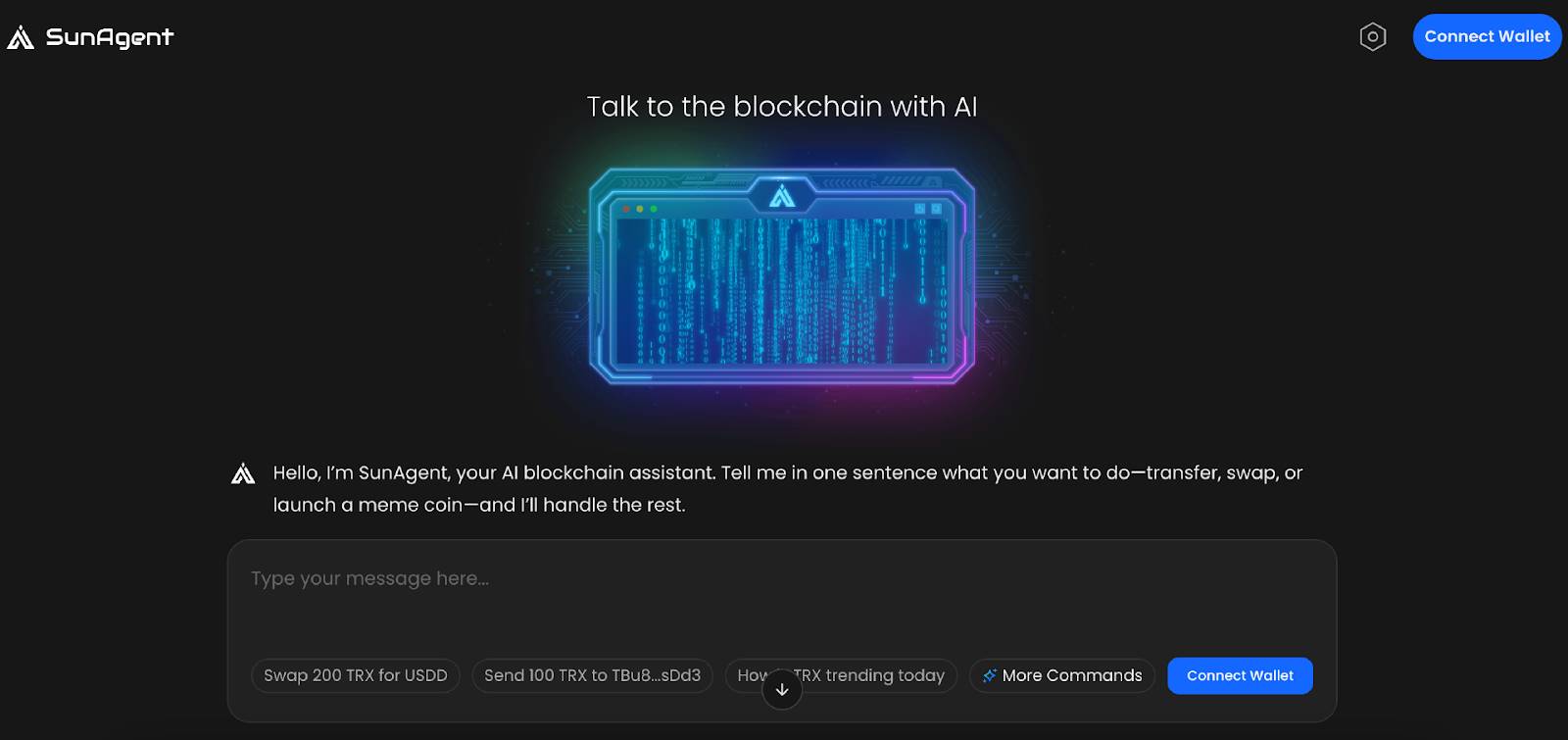 Ère Nouvelle Propulsée par l'IA : SunAgent, en tant que Centre d'Interaction Intelligente, Redéfinit le Nouveau Paradigme d'Interaction sur la Blockchain TRON
