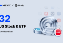 MEXC Añade 32 Acciones Tokenizadas de Ondo Finance, Ampliando el Acceso a Blue Chips para 40 Millones de Usuarios