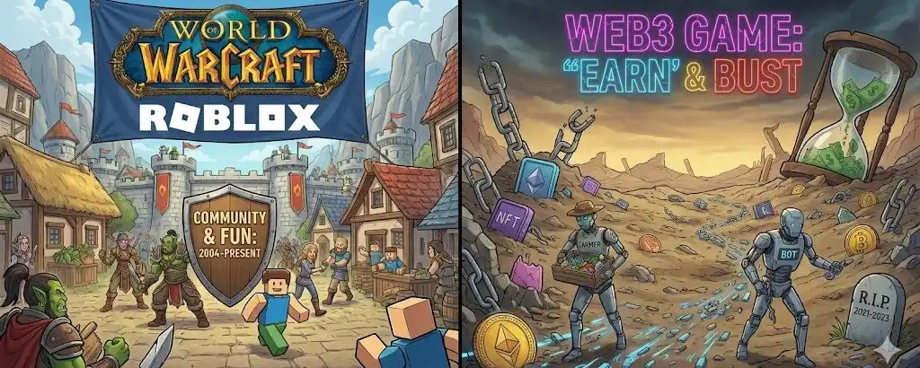 ¿Por qué los estudios de farming mantuvieron vivo a World of Warcraft pero "mataron" a todos los juegos Web3?