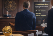 Bitcoin Ponzi Scheme CEO Sentenced to 20 Years, DOJ Says