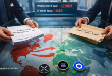 Crypto Funds Shed $4B as Outflows Hit Five-Week Streak