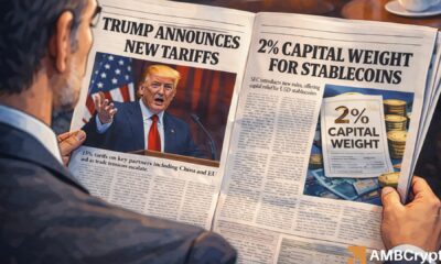 Crypto today: Markets open under pressure as Trump’s tariffs rattle risk assets