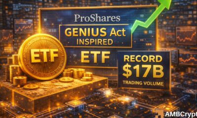 ProShares旗下支持稳定币的ETF首日交易额达170亿美元，创“疯狂”纪录