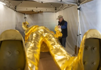 Gilded Idols and Zeroed Memes: The Absurd Crypto Drama Behind Trump's Giant Statue