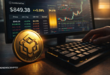 Binance Coin Cae por Debajo de $600 mientras el Baño de Sangre del Mercado Provoca Liquidaciones