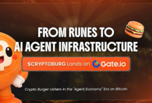 Des Runes à l'Infrastructure d'Agents IA : $CRYPTOBURG Débarque sur Gate.io. Crypto Burger Inaugure l'Ère de l'Économie des Agents sur Bitcoin
